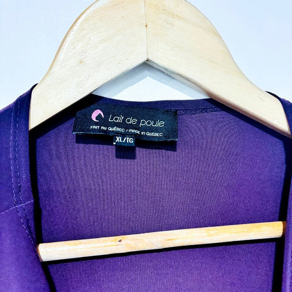 🌼NWOT 🌼 LAIT DE POULE Mauve wrap top - Picture 5 of 7